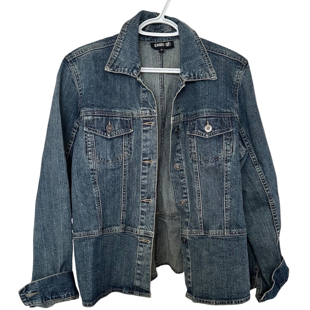 CONTRAST JEANS Denim Jacket 11